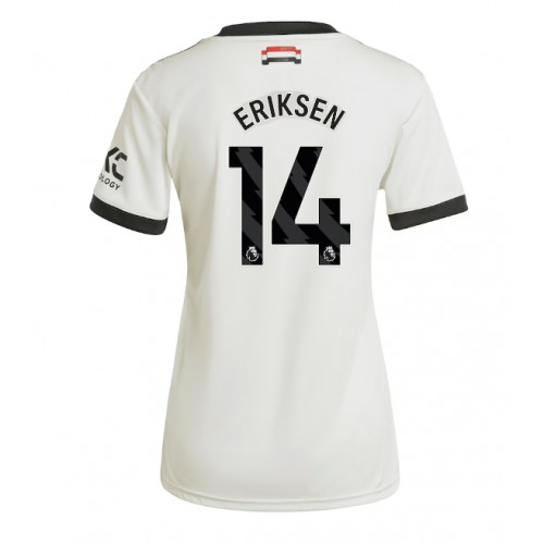 Fotbalové Dres Manchester United Christian Eriksen #14 Dámské Alternativní 2024-25 Krátký Rukáv